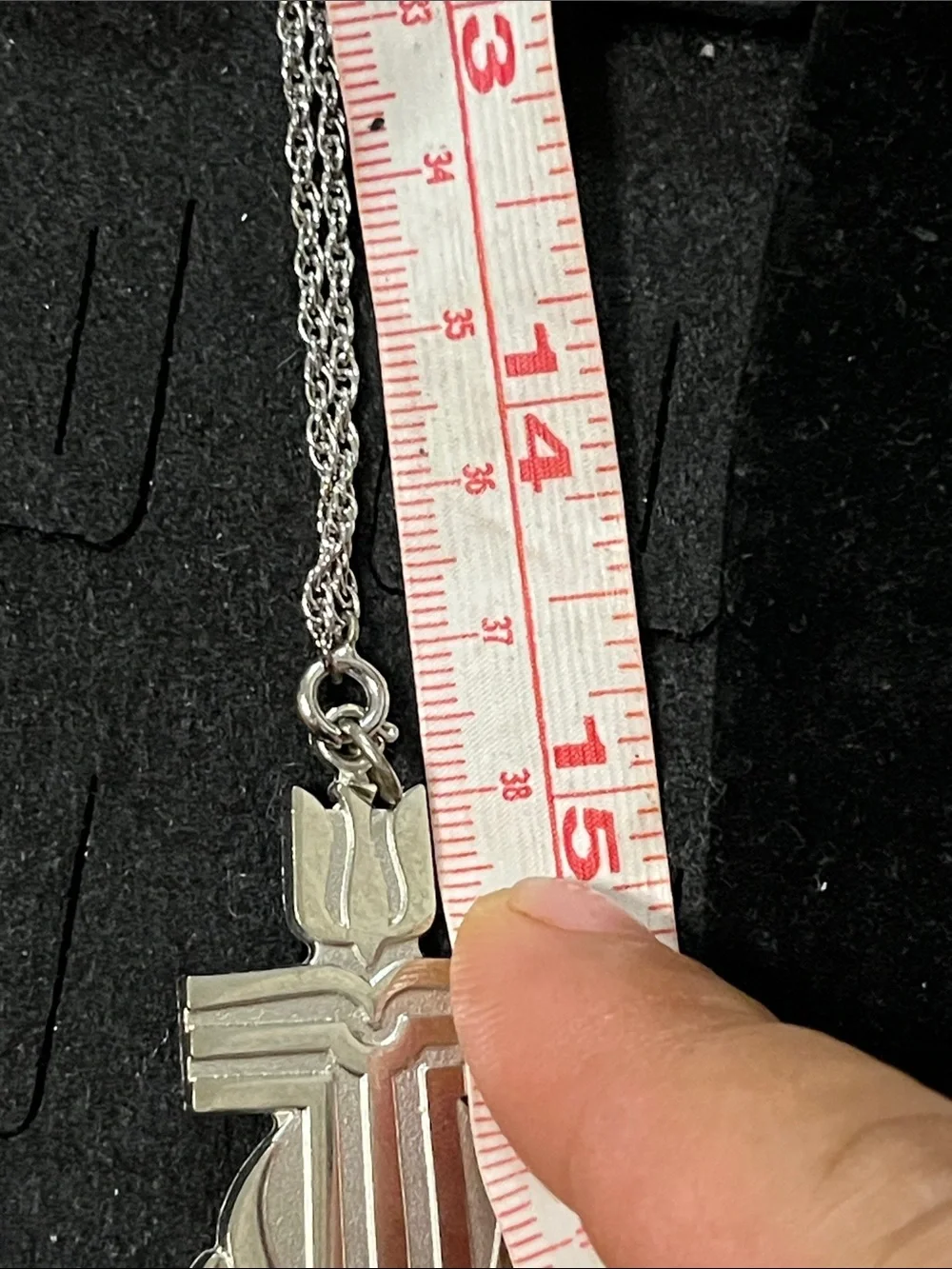 Unbranded Silver Geometric Cat Pendant Necklace